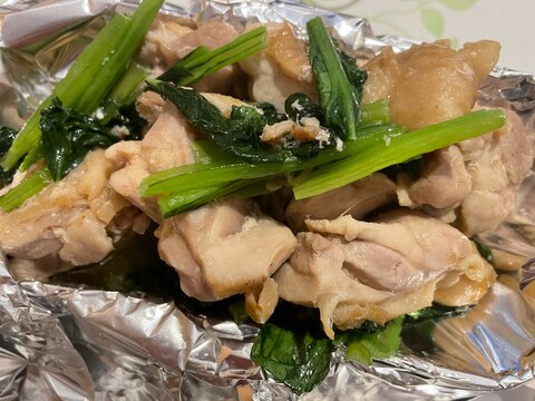 鶏と小松菜の中華風炒め